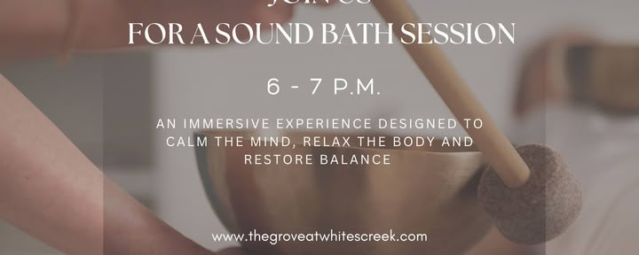 Сентябрьская звуковая ванна в The Grove at Whites Creek