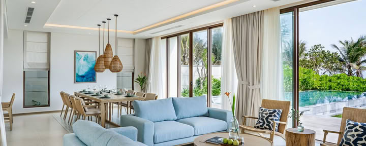 Вилла у пляжа с четырьмя спальнями и бассейном — доступ в Ocean Club